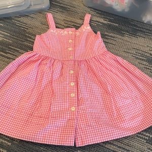 Ralph Lauren gingham pink dress size2t